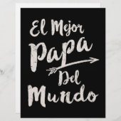 El Mejor Papa Del Mundo Dad Fathers Day (Front/Back)