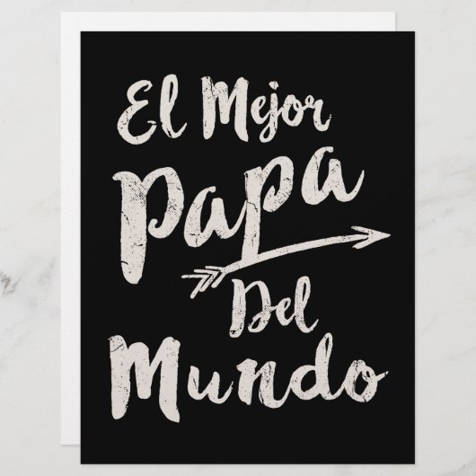 El Mejor Papa Del Mundo Dad Fathers Day (Front/Back)