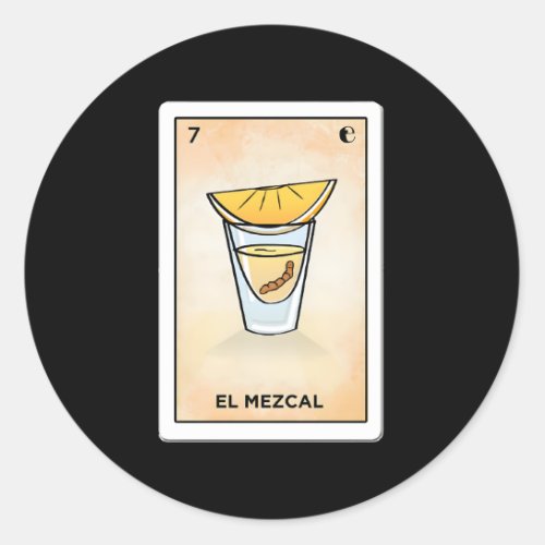 El Mezcal LoterA Classic Round Sticker