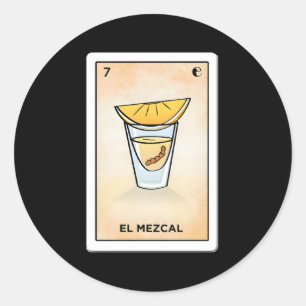 El Mezcal LoterãA Classic Round Sticker