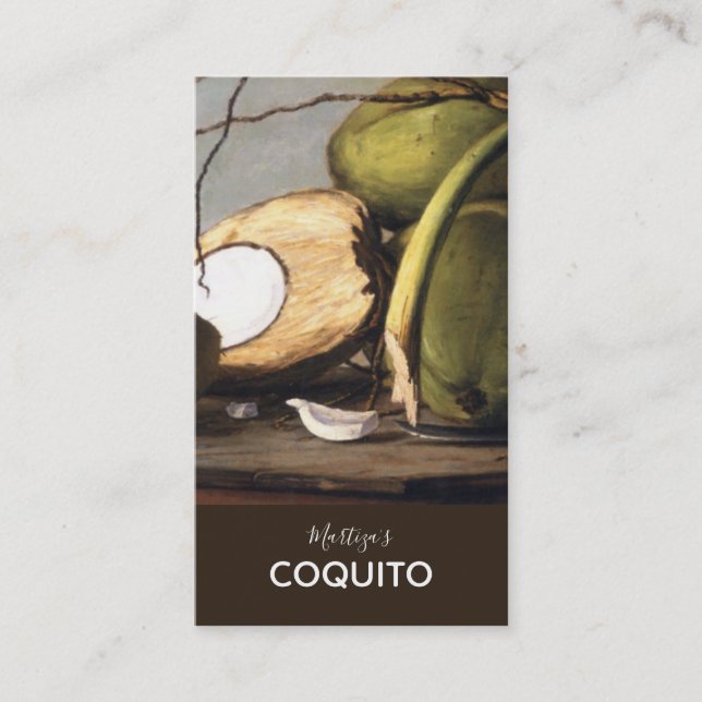El Morro Coquito Business Card (Front)
