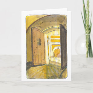 El Morro Interior, Old San Juan Puerto Rico Card