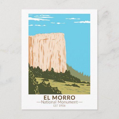 El Morro National Monument Inscription Rock Postcard