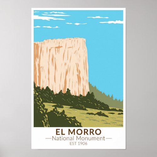 El Morro National Monument Inscription Rock Poster