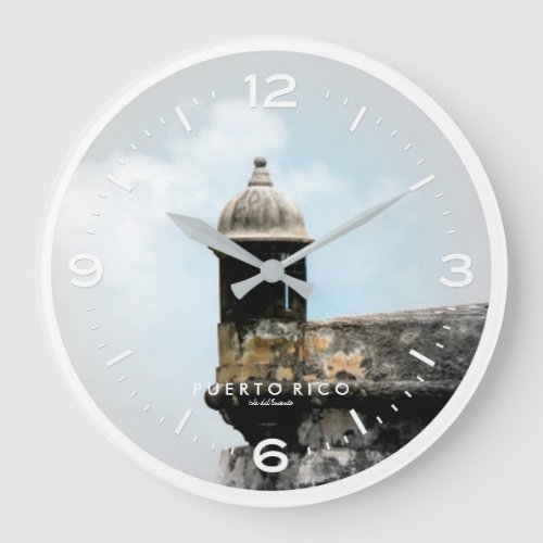 El Morro Puerto Rico Large Clock
