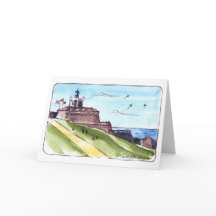 El Morro - San Juan, Puerto Rico Folded Card