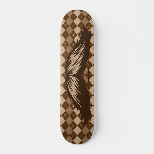 El Moustache Skateboard Deck (Front)