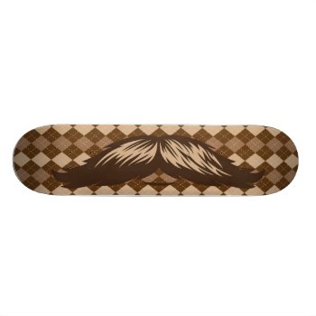 El Moustache Skateboard Deck by zazzleskateboards at Zazzle