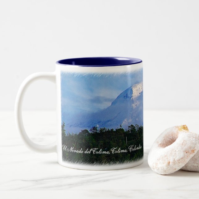El Nevado del Tolima Colombia Travel Mug (With Donut)