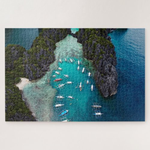 El Nido Palawan Philippines Islands Aerial View Jigsaw Puzzle
