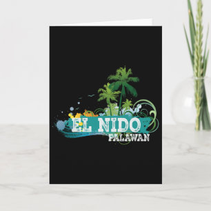 El Nido Palawan Phillipines Vacation Souvenir Tee Card
