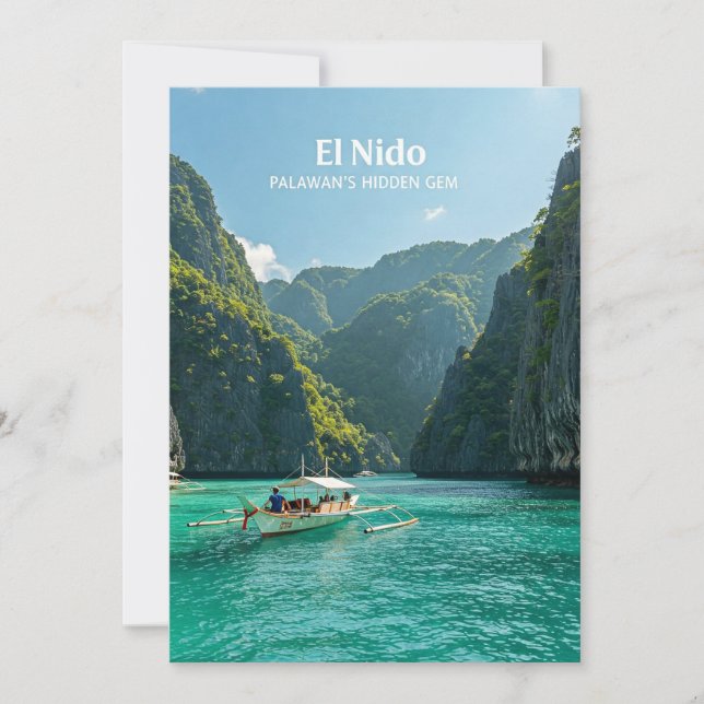 El Nido: Palawan's hidden gem Holiday Card (Front)