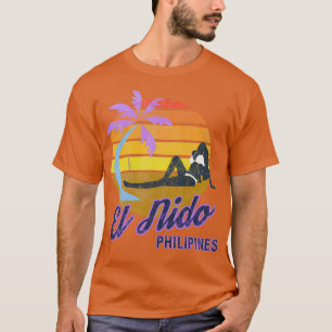 El Nido Philippines SE Asia Retro Surf T-Shirt