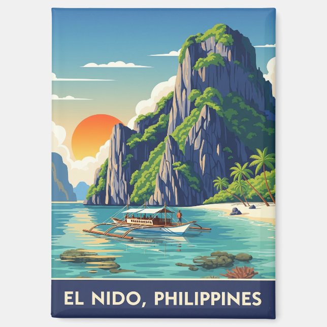 El Nido Philippines Travel Magnet (Front)