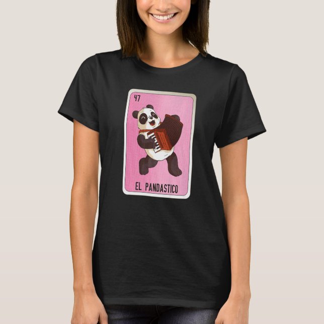 El Pandastico Mexican Slang Lottery Bingo Cards   T-Shirt (Front)