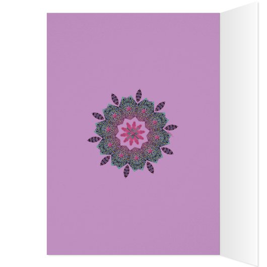 El Paseo Pink Dawn Blank Card (Inside (Left))