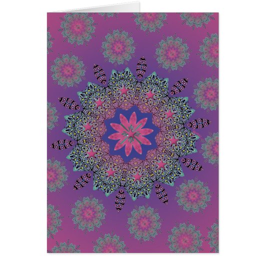 El Paseo Pink Dawn Blank Card (Front)