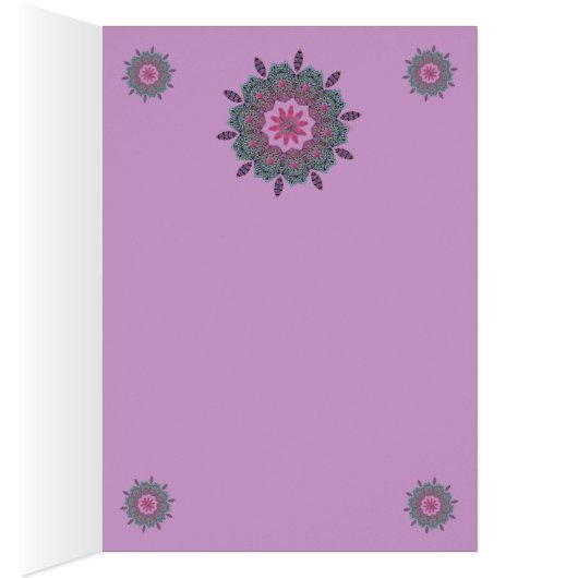 El Paseo Pink Dawn Blank Card (Inside (Right))