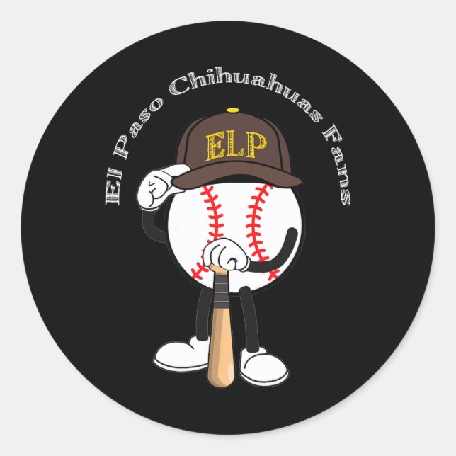 El Paso Chihuahuas_sd_milb_001  Classic Round Sticker (Front)