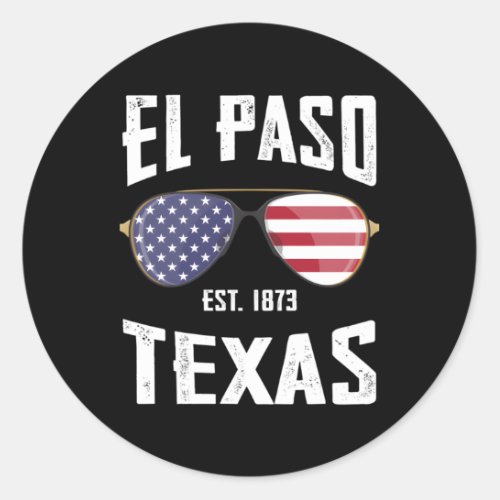 El Paso Classic Round Sticker