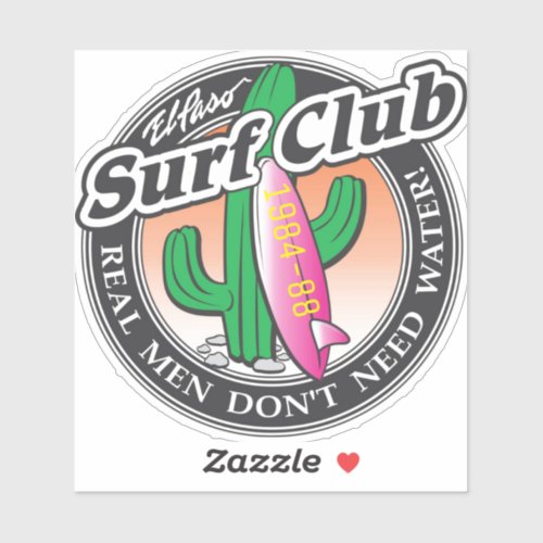 El Paso Surf Club Sticker