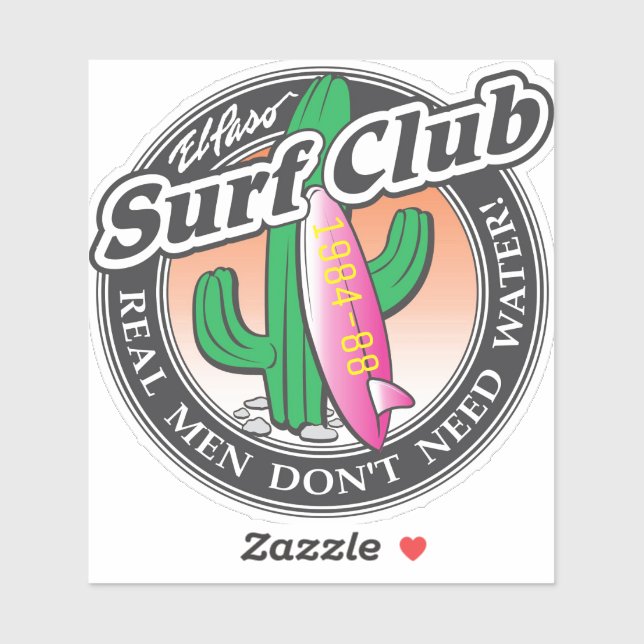 El Paso Surf Club Sticker (Sheet)