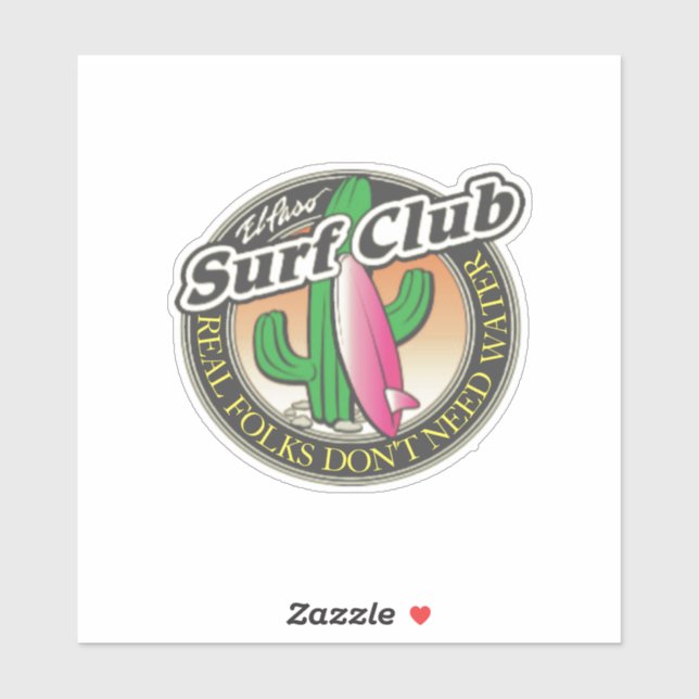 El Paso Surf Club UNISEX Sticker (Sheet)
