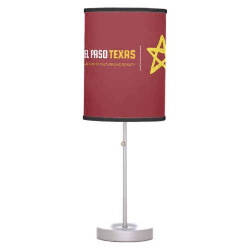 El Paso Texas  A Tapestry of Culture and Beauty Table Lamp