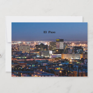 El Paso, Texas at Night Card