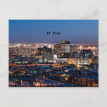 El Paso, Texas at Night Postcard