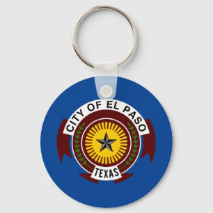 El Paso (Texas) flag Keychain