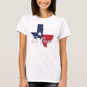 El Paso, Texas Flag Map Women's White T-Shirt
