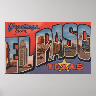 El Paso, Texas - Large Letter Scenes 2 Poster