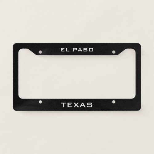 El Paso Texas  License Plate Frame