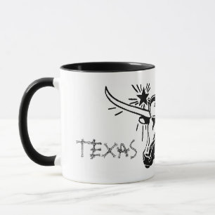 El Paso Texas Longhorn Ceramic Mug