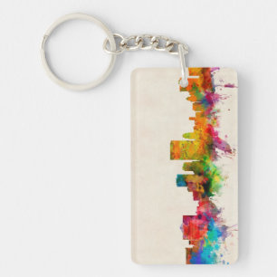 El Paso Texas Skyline Cityscape Keychain