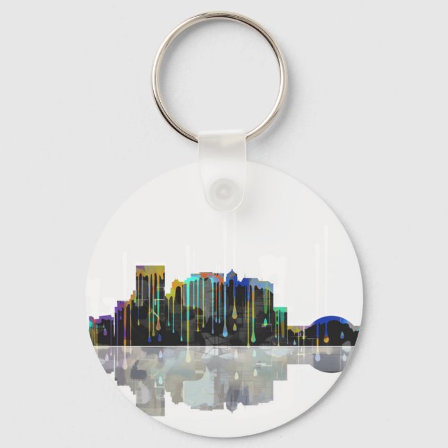 El Paso Texas Skyline Keychain (Front)