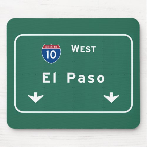 El Paso Texas tx Interstate Highway Freeway Road  Mouse Pad
