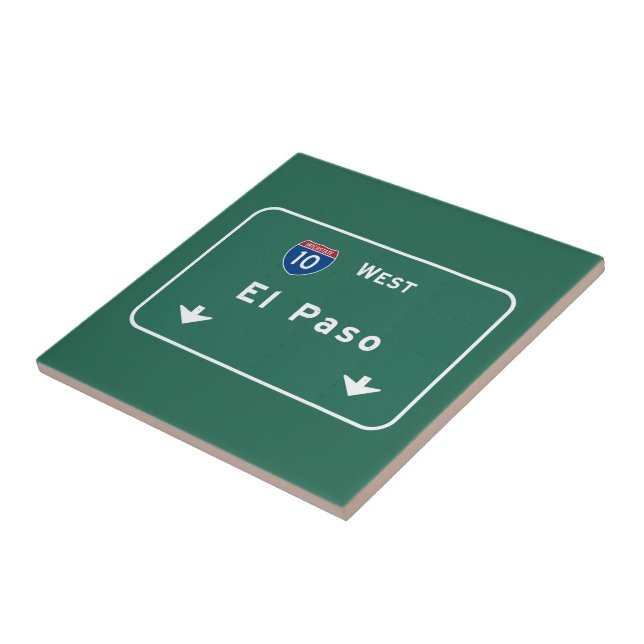El Paso Texas tx Interstate Highway Freeway Road : Tile (Side)