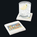 El Paso Texas TX Old Vintage Travel Souvenir Stone Coaster<br><div class="desc">El Paso,  Texas TX

A nostalgic,  vintage travel souvenir postcard image,  an authentic retro design. Greetings from the American Travelogue Virtual Touring Company!</div>