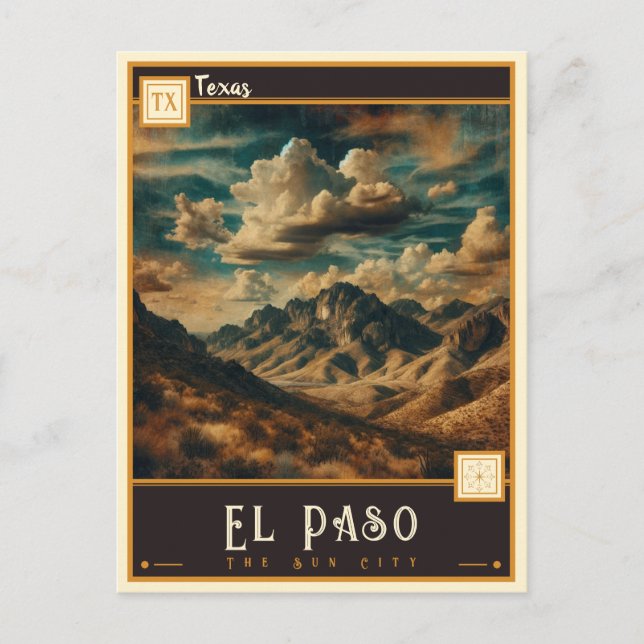 El Paso, Texas | Vintage Postcard (Front)