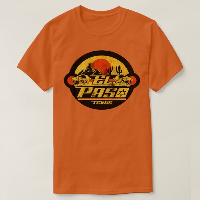 El Paso Texas Vintage T-Shirt (Design Front)