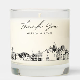 El Paso Wedding Thank You Gift Custom Candle
