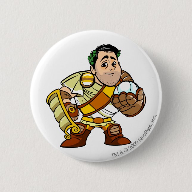 El Picklesaur Staff Altador Player Pinback Button (Front)