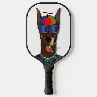 El Pinscher Does Carnaval Carbon Fiber Pickleball Paddle