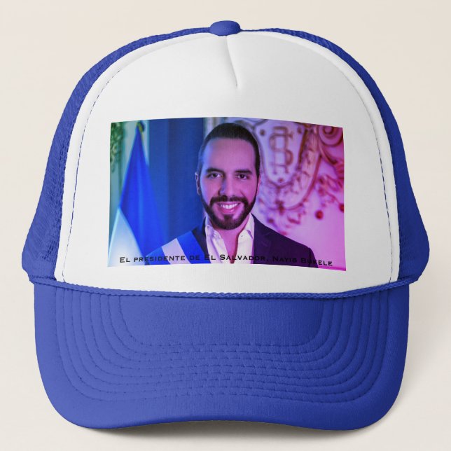 El presidente de El Salvador, Nayib Bukele Trucker Hat (Front)