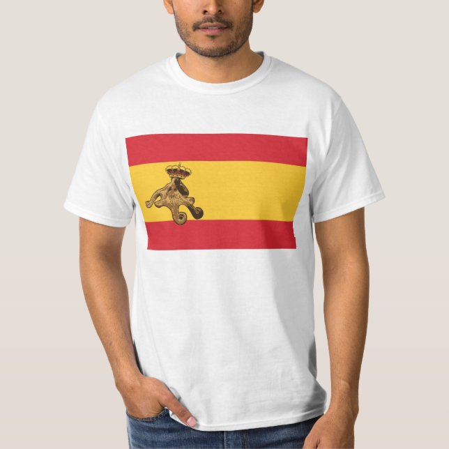 El Pulpo Paul invade la bandera de España! T-Shirt (Front)