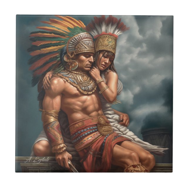 El Rescate - The Rescue Ceramic Tile (Front)