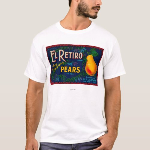 El Retiro Pear Crate Label