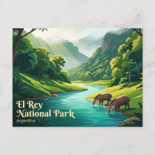 El Rey National Park Argentina Postcard